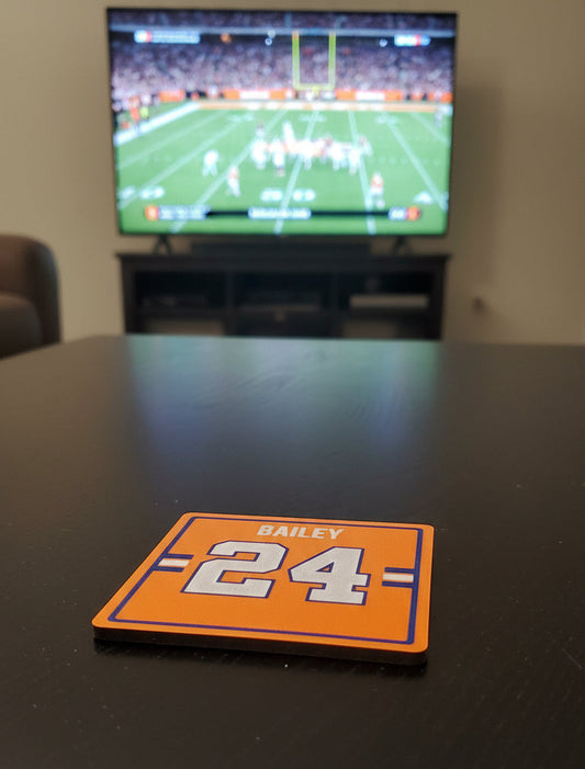 Champ Bailey 3D Printed Coaster – Fan-Made Jersey #24 Drink Coaster