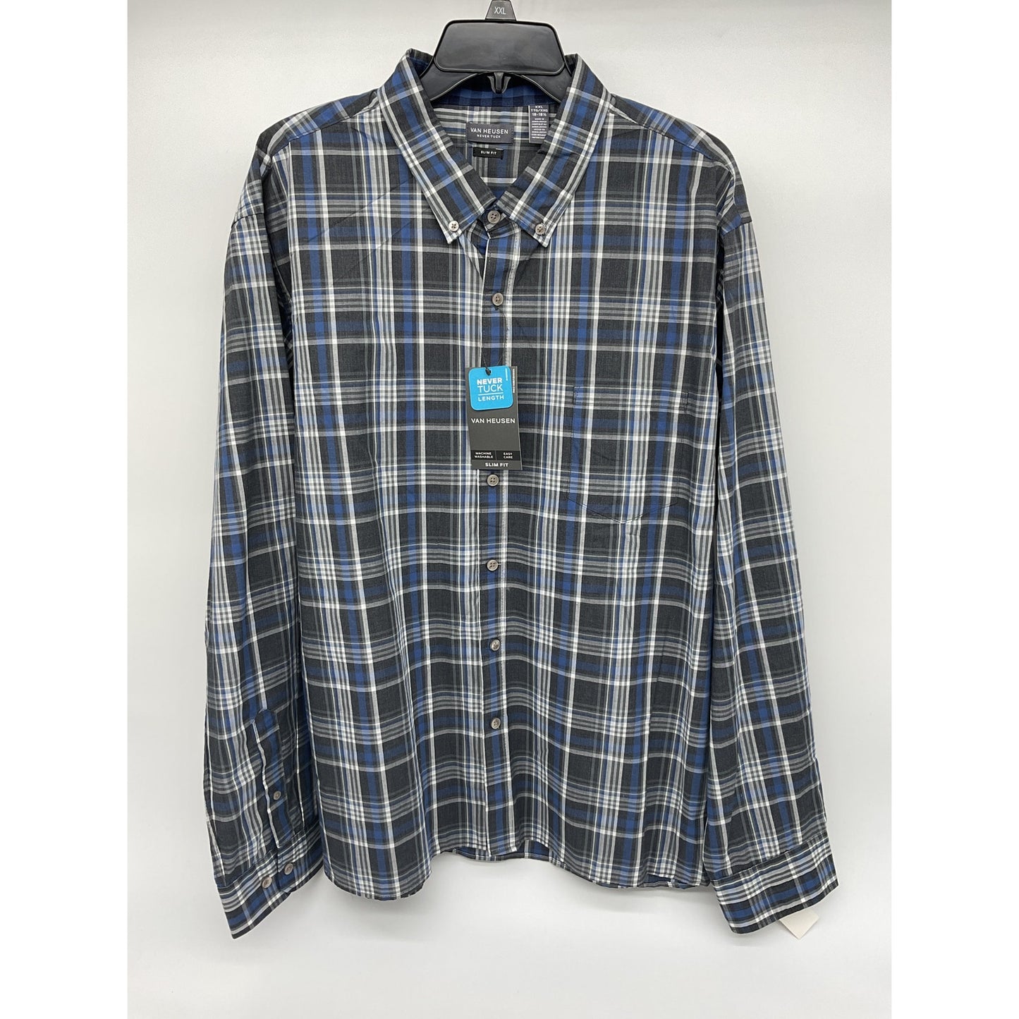 Van Heusen Never Tuck Long Sleeve Shirt – XXL