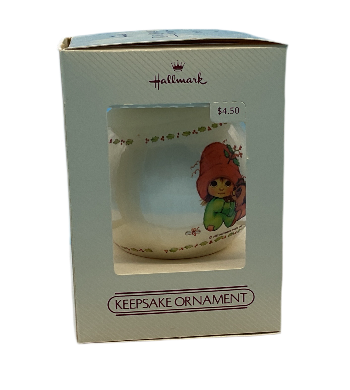 Hallmark Glass Ornament Disney Ornament 1983 Vintage Keepsake Christmas