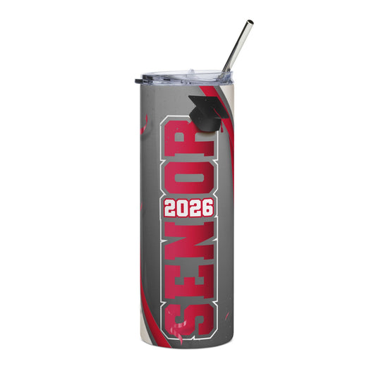 Senior 2026 Stainless Steel Tumbler - 20oz Graduation Travel Cup