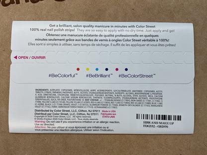 Color Street Nail Strips | Hiss and Make Up | Real Polish | Easy Apply |