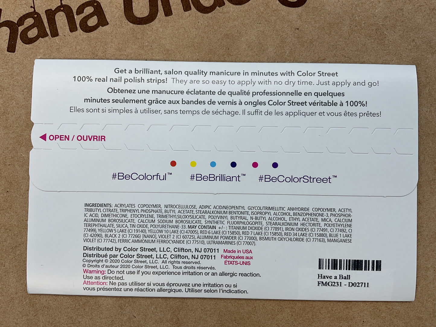 Color Street Nail Strips | Have A Ball | Real Polish | Easy Apply |