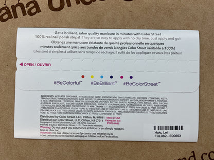 Color Street Nail Strips Haku Lei Clear Overlay