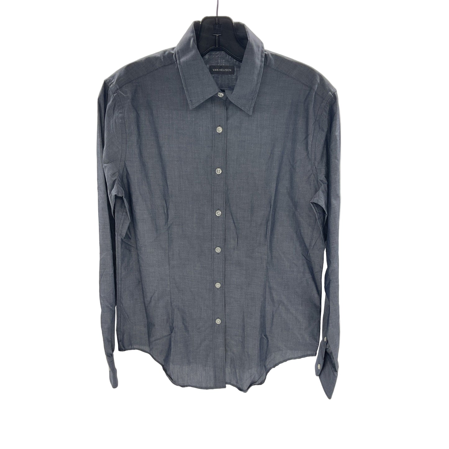 Van Heusen Womens Gray Button Up Size 4-6 S