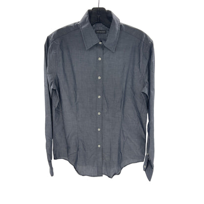 Van Heusen Womens Gray Button Up Size 4-6 S