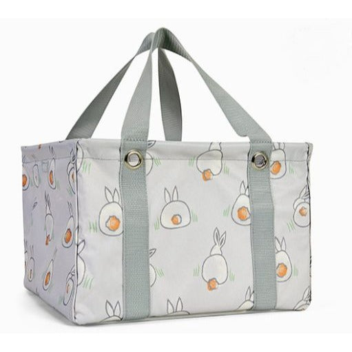Thirty One Square Utility Tote *Bunny Tails*