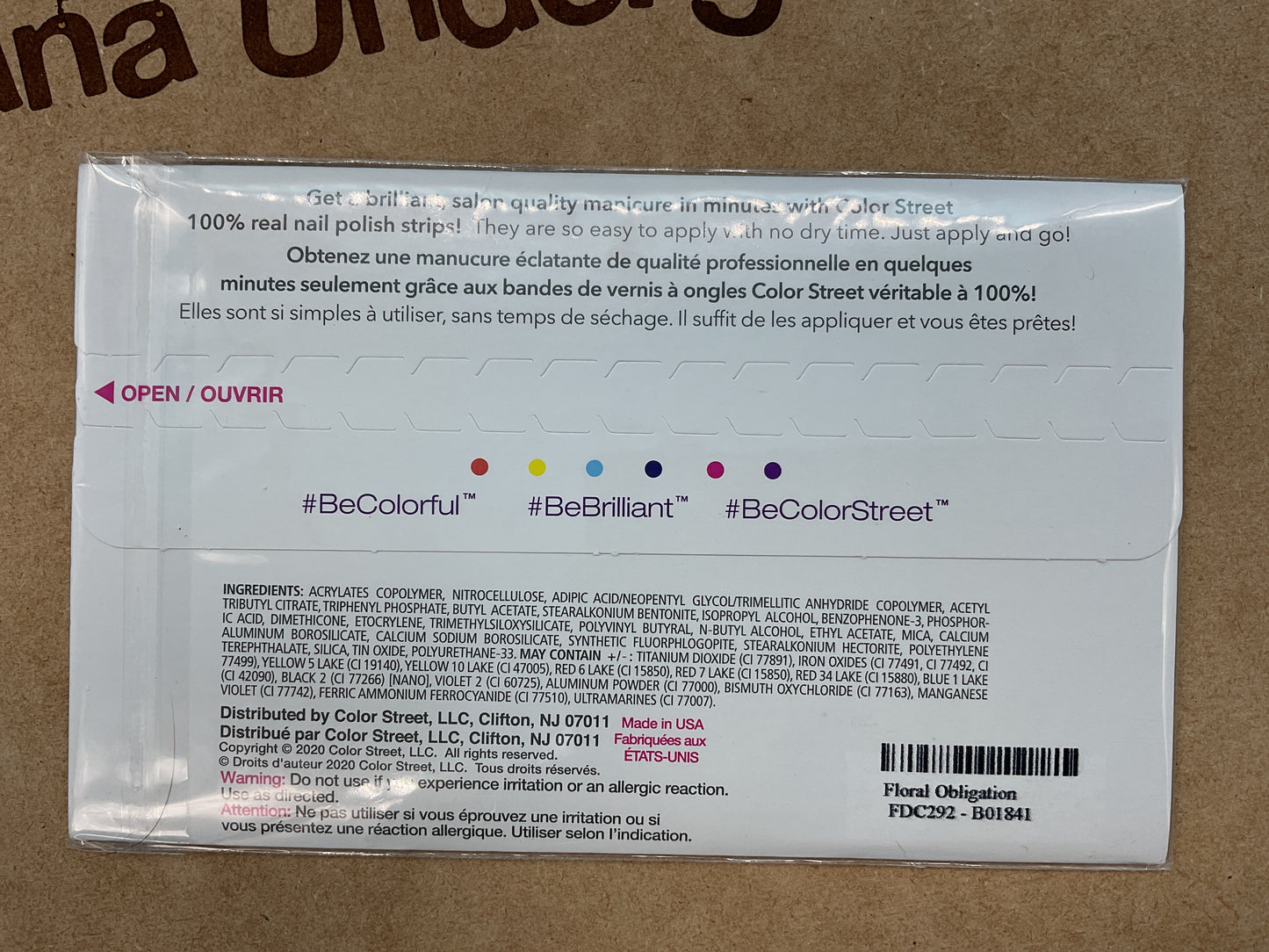 Color Street Nail Strips | Floral Obligation | Real Polish | Easy Apply |