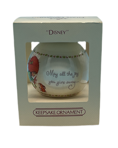 Hallmark Glass Ornament Disney Ornament 1983 Vintage Keepsake Christmas