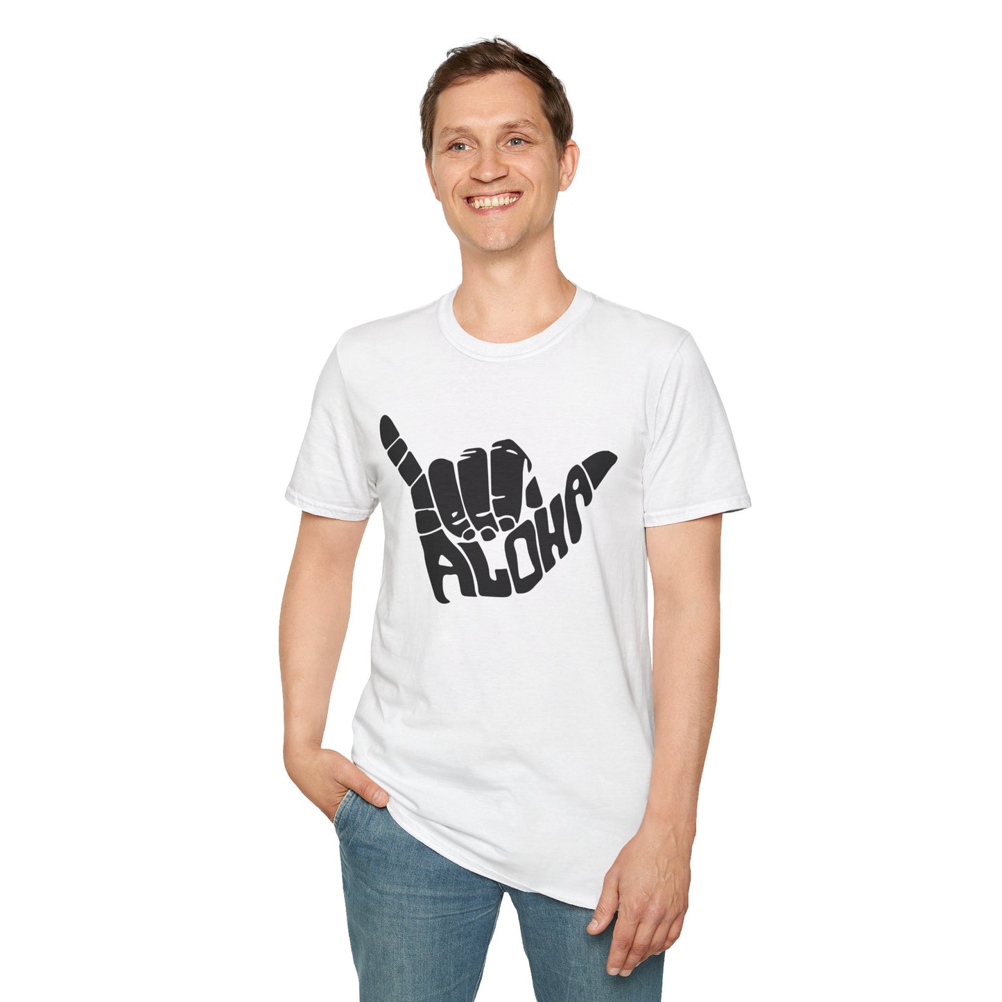 Aloha Shaka T-Shirt, Casual Tee, Beach Wear, Vacation Shirt, Hawaiian Vibes, Summer Gift