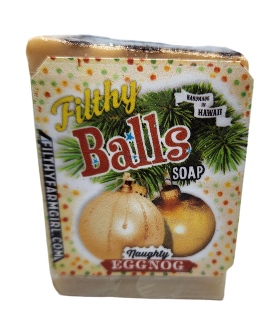 Filthy Farmgirl ~ Soap *Filthy Balls ~ Naughty Eggnog* Small Bar (2 oz)