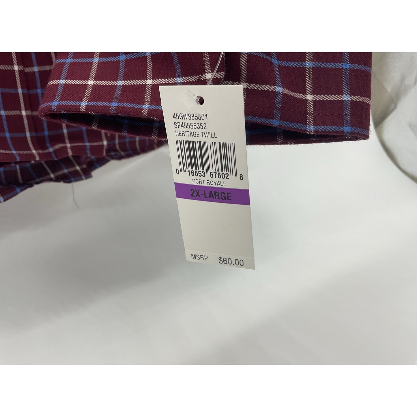 IZOD Advantage Wrinkle-Free Casual Button-Up Long Sleeve Shirt XXL