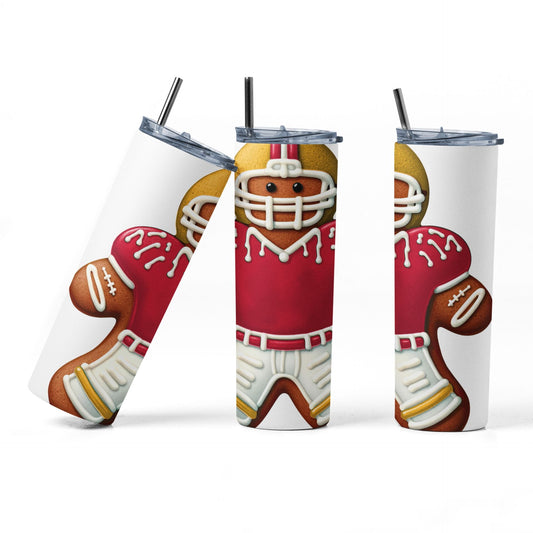 20oz Tumbler ~ Kansas City Chiefs Gingerbread