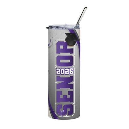 Senior 2026 Stainless Steel Tumbler - 20oz Graduation Travel Cup