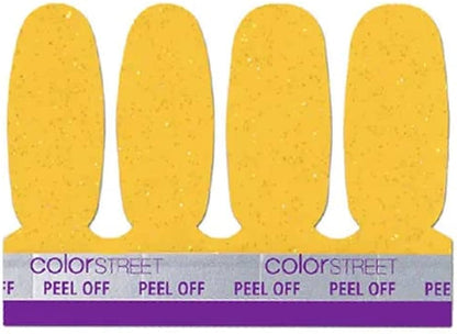 ColorStreet Nail Strips | Banana Bonanza Accent 4 Nail Pack | Real Polish | Easy Apply