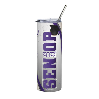 Senior 2026 Stainless Steel Tumbler – Graduation Insulated 20oz Travel Cup
