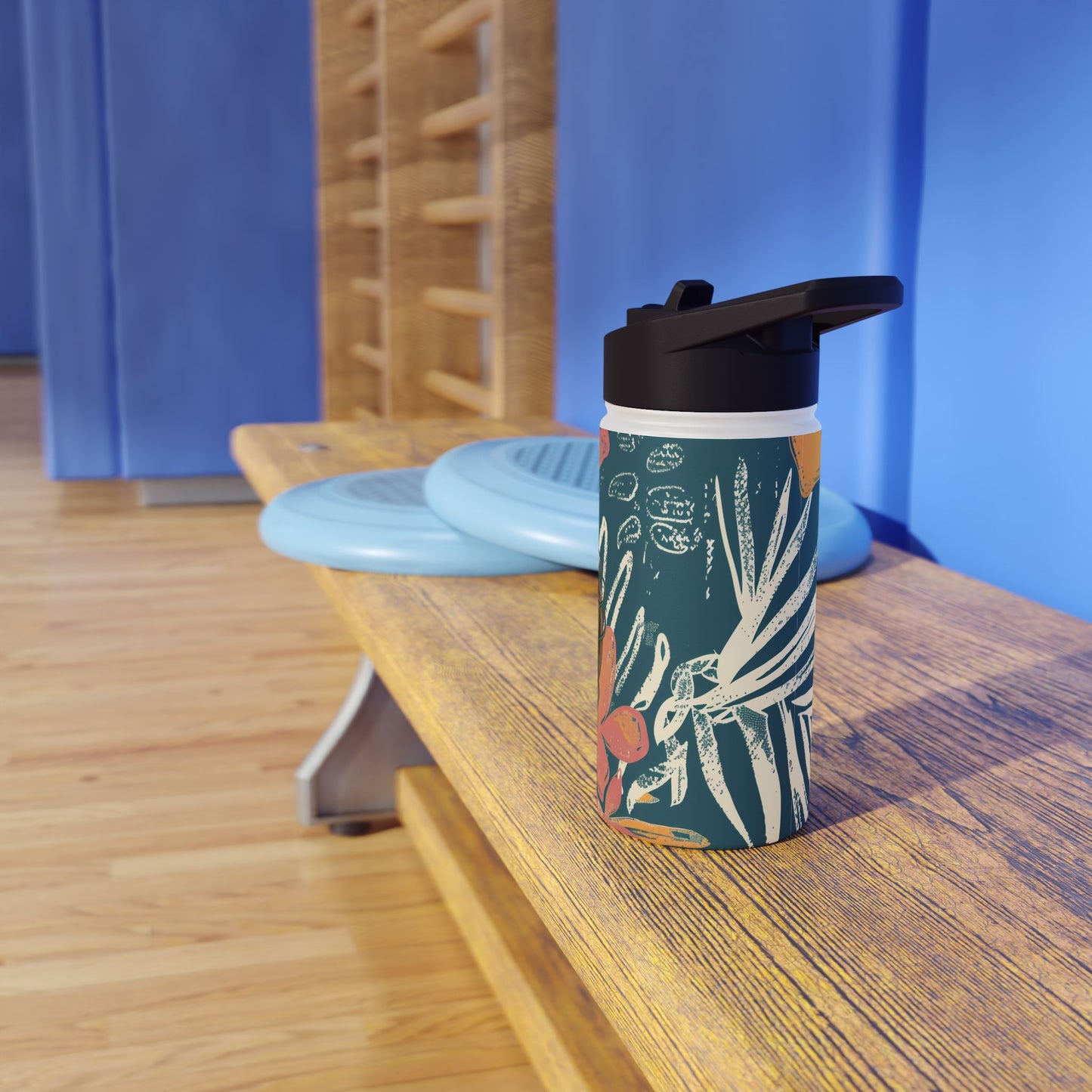 Talk Story Coffee Co. Stainless Steel Water Bottle — Tropical Floral Insulated Bottle