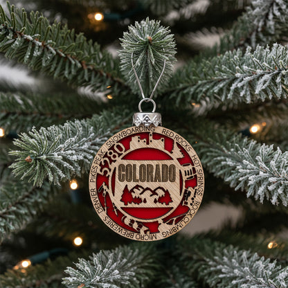 Shaka Brands Colorado Christmas Ornament