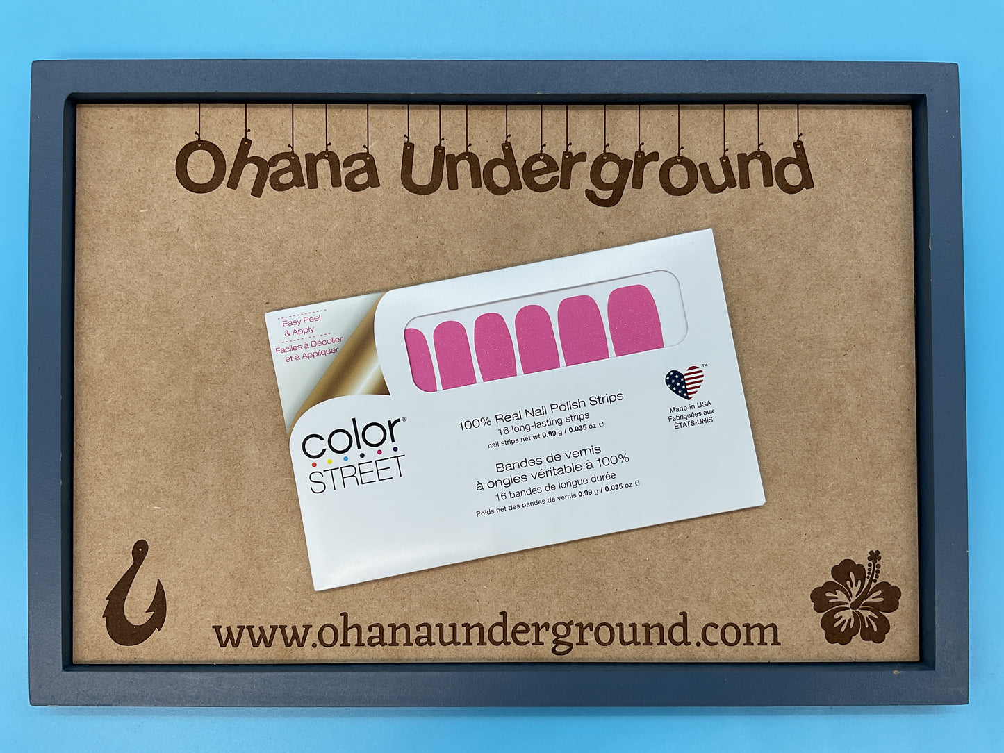 Color Street Nail Strips – Flora Flash (Neon Rose)