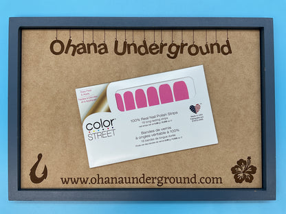 Color Street Nail Strips – Flora Flash (Neon Rose)