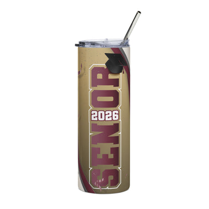 20oz Stainless Tumbler - 'Senior 2026' Graduation Travel Cup
