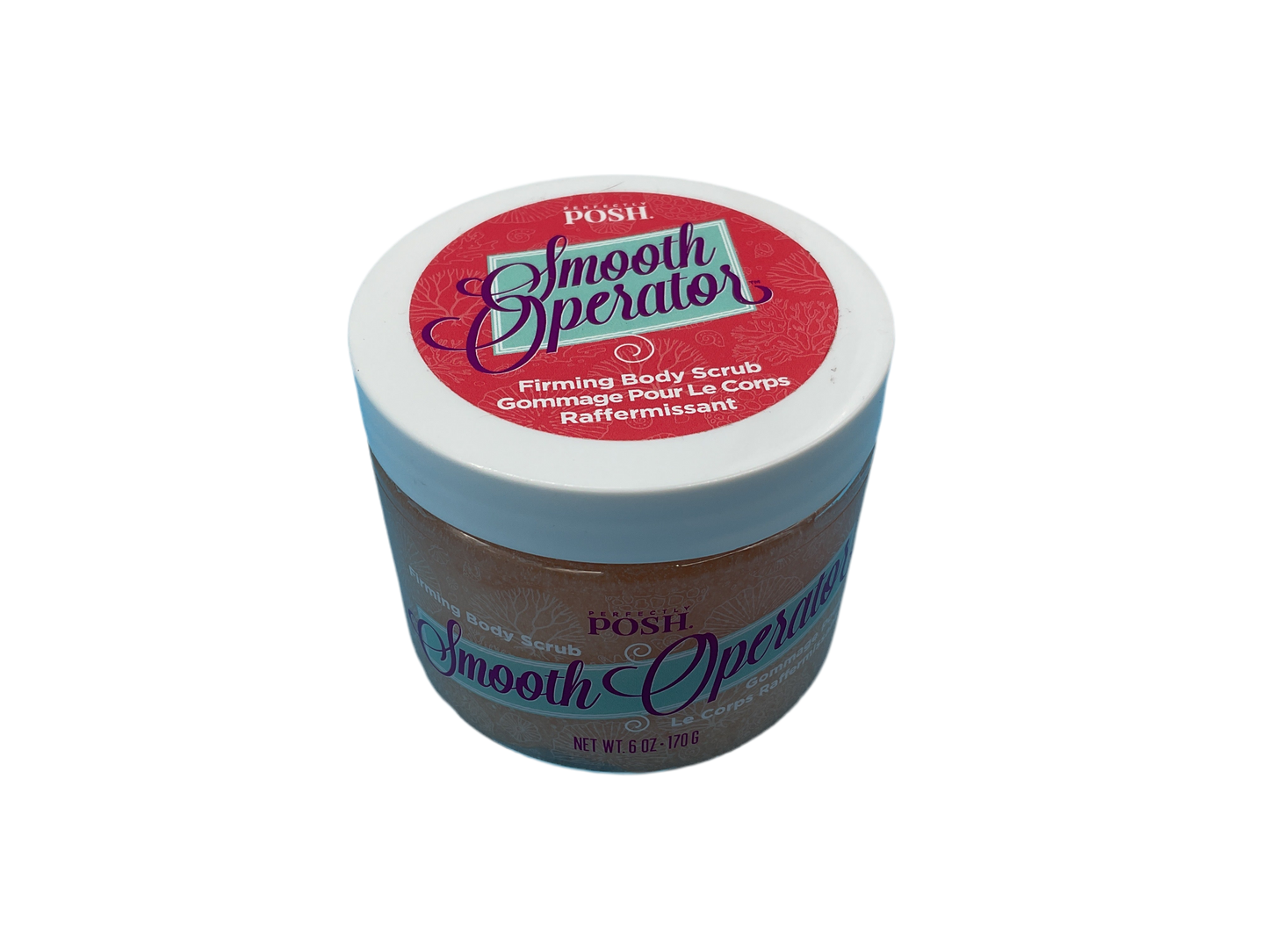 Perfectly Posh Smooth Operator Firming Body Scrub 6 oz Pink Coral
