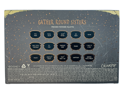 ColourPop Hocus Pocus Gather Round Sisters Pressed Powder Palette – 15-Pan Eye Shadow