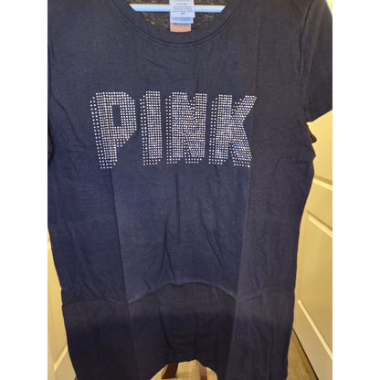 *NEW* Victoria Secret *PINK* Black Bling Tshirt