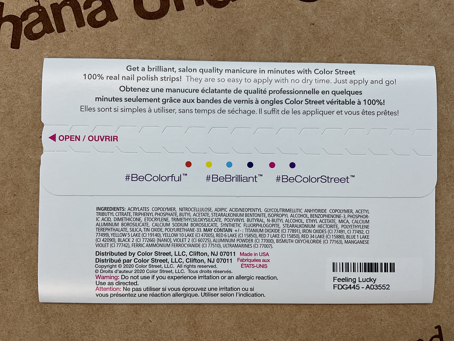 Color Street Nail Strips | Feeling Lucky | Real Polish | Easy Apply |