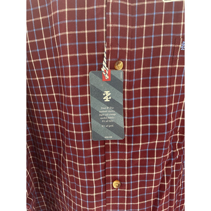 IZOD Advantage Wrinkle-Free Casual Button-Up Long Sleeve Shirt XXL