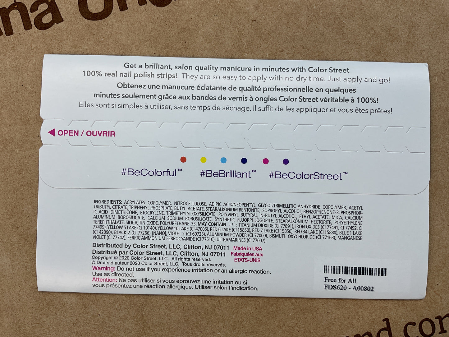 Color Street Nail Strips | Free for All | Real Polish | Easy Apply |