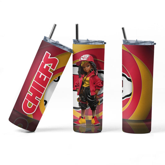 20oz Tumbler ~ Kansas City Chiefs *Female* #2