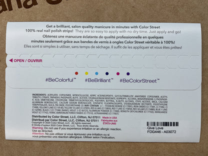 Color Street Nail Strips | Awareness Shade | Give Love | Real Polish | Easy Apply