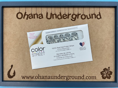 Color Street Nail Strips Haku Lei Clear Overlay