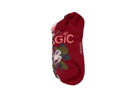 Disney’s Mickey & Minnie Christmas No-Show Sock 6-Pack - Shoe Size 4-10