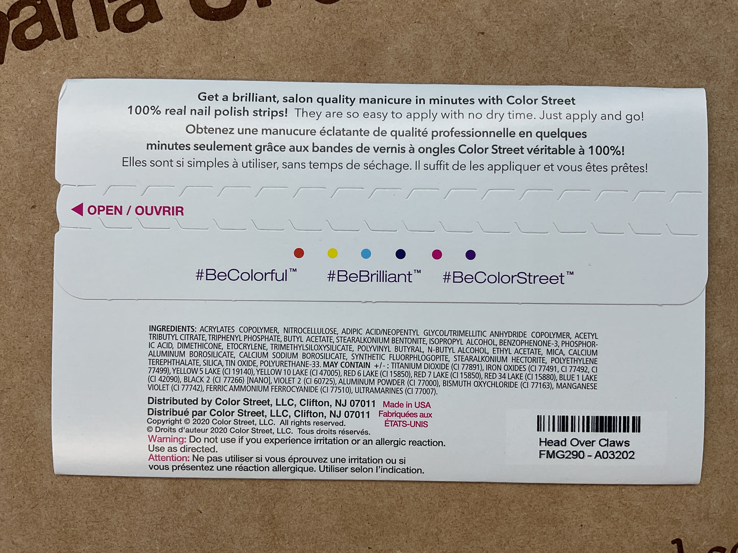 Color Street Nail Strips | Head Over Claws | Real Polish | Easy Apply |