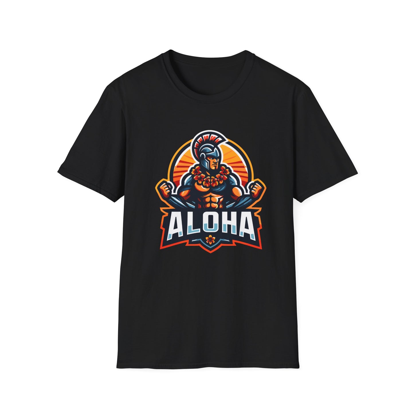 Aloha Warrior T-Shirt — Hawaiian Spartan Surf Vibe Tee