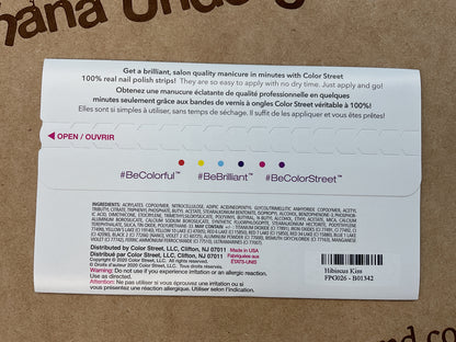 Color Street Pedicure Nail Strips Hibiscus Kiss