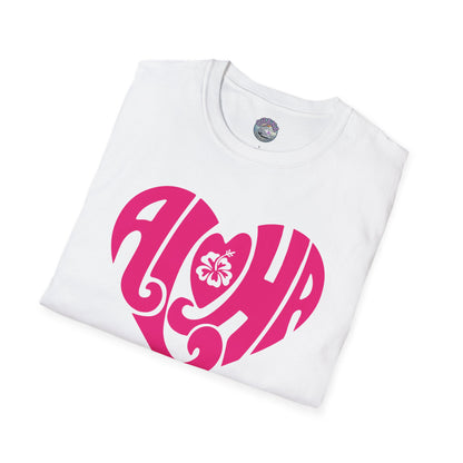 Shaka Brands Aloha Heart Graphic T Shirt S-2XL