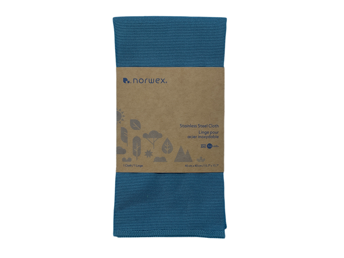 Norwex Stainless Steel Cloth – BacLock® Microfiber (15.7" x 15.7")