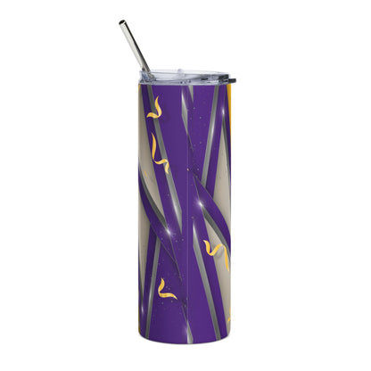 Senior 2026 20oz Stainless Steel Tumbler – Graduation Cap & Confetti