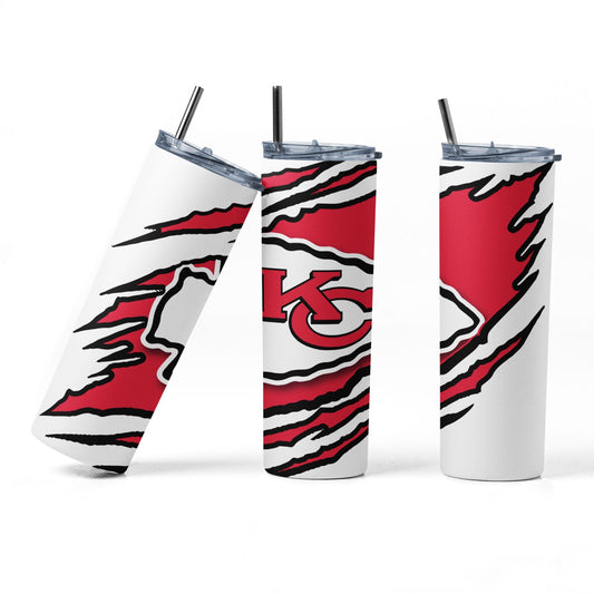 20oz Tumbler ~ Kansas City Chiefs Swatted