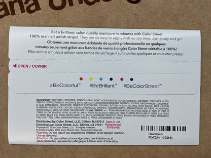 Color Street Nail Strips | Heartthrob | Real Polish | Easy Apply |