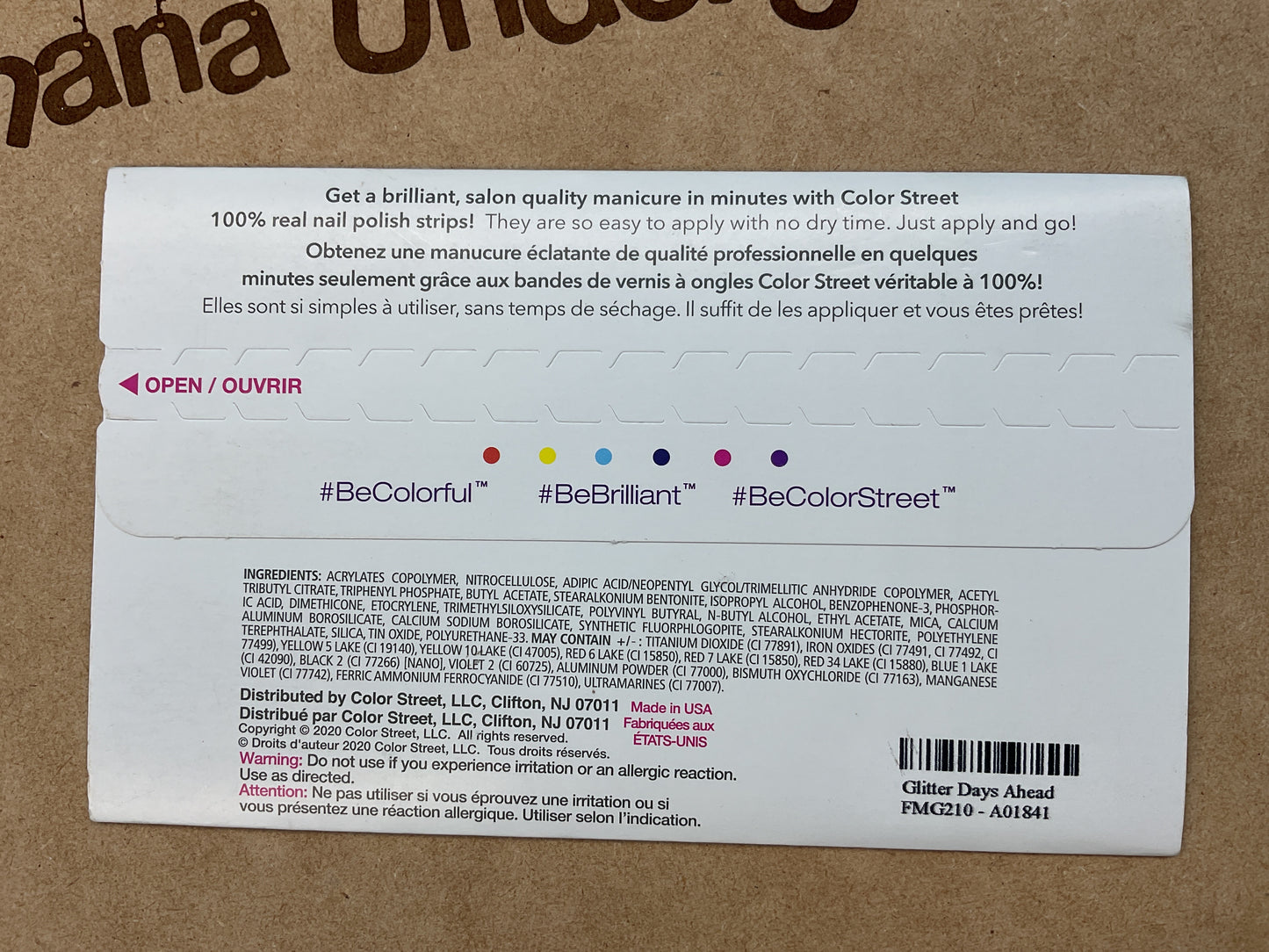 Color Street Nail Strips | Glitter Days Ahead | Real Polish | Easy Apply |