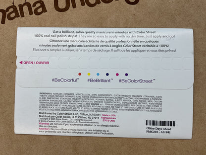 Color Street Nail Strips | Glitter Days Ahead | Real Polish | Easy Apply |