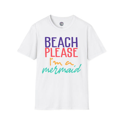 Beach Please T-Shirt – Mermaid Lovers Tee