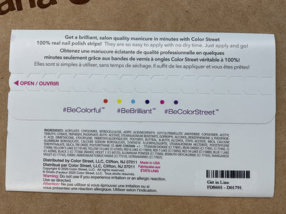 Color Street Nail Strips | Get in Line | Real Polish | Easy Apply |