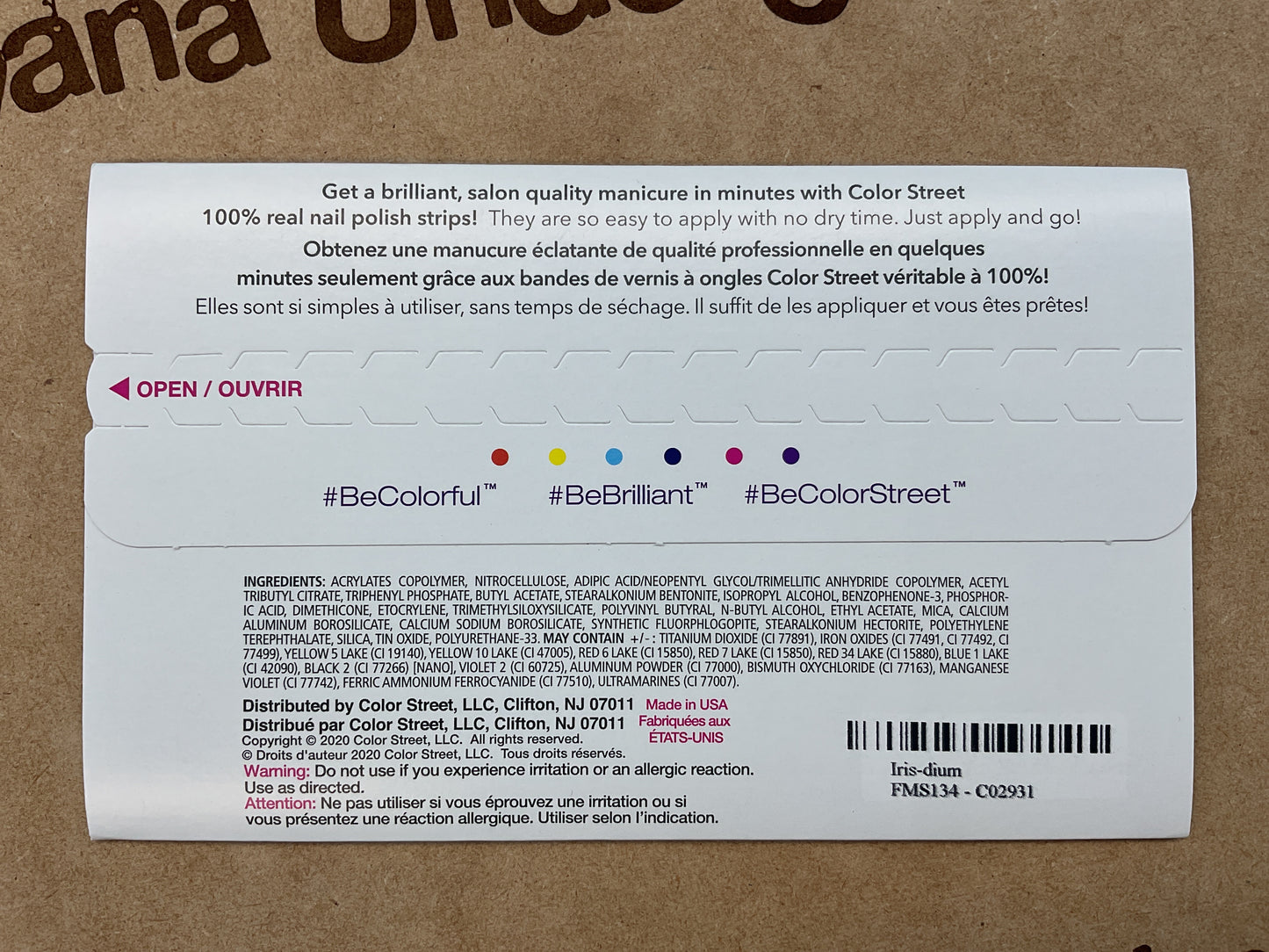 Color Street Nail Strips | Iris-dium | Real Polish | Easy Apply