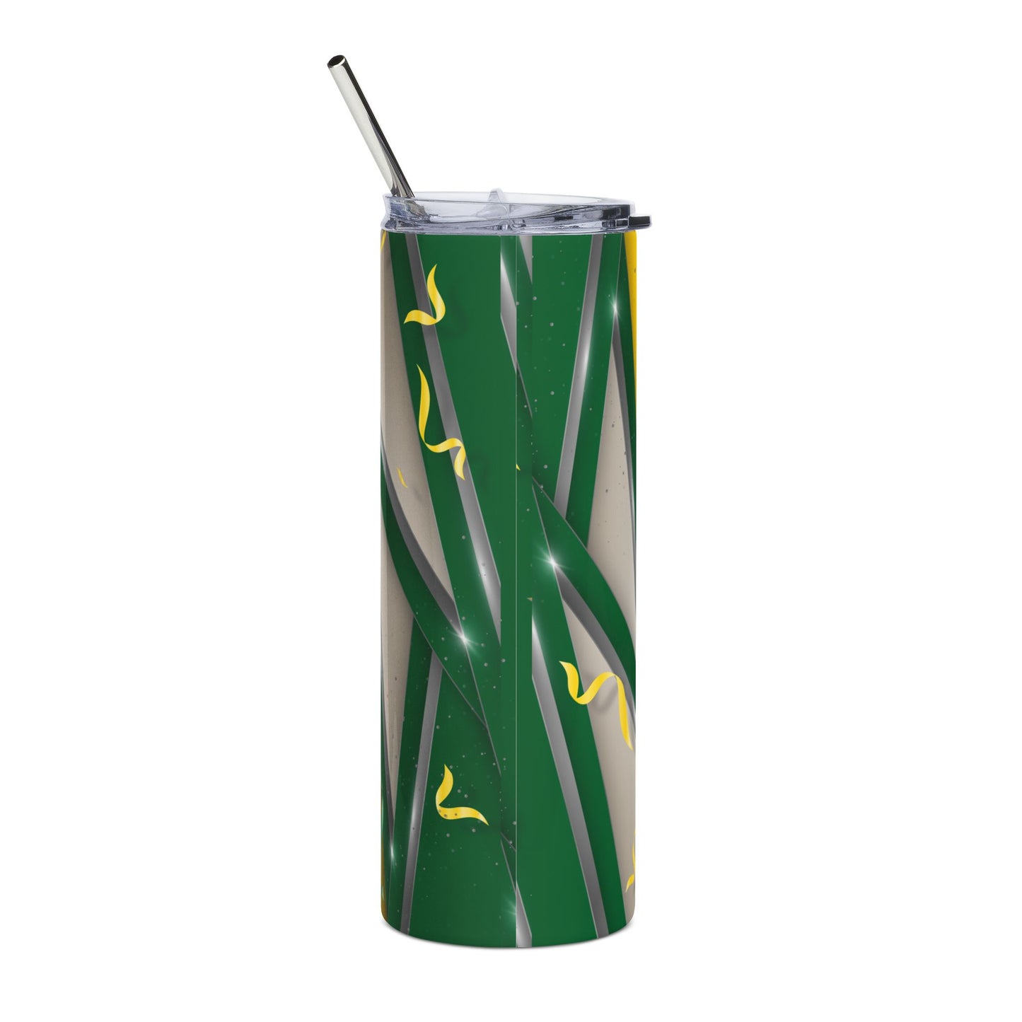 2026 Senior Graduation 20oz Stainless Tumbler - Green & Gold Celebration Design