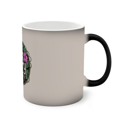 Color-Changing Mug — "Talk Story Coffee Co." Tropical Coffee Mug (11oz)
