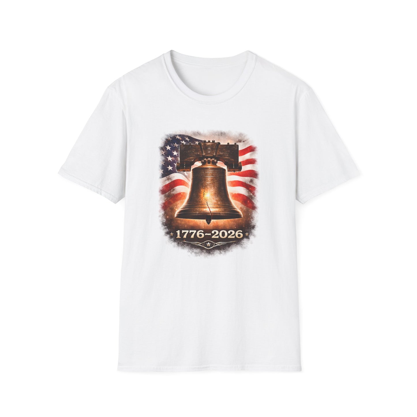 Liberty Bell 1776–2026 T-Shirt — American Flag Independence Day Tee